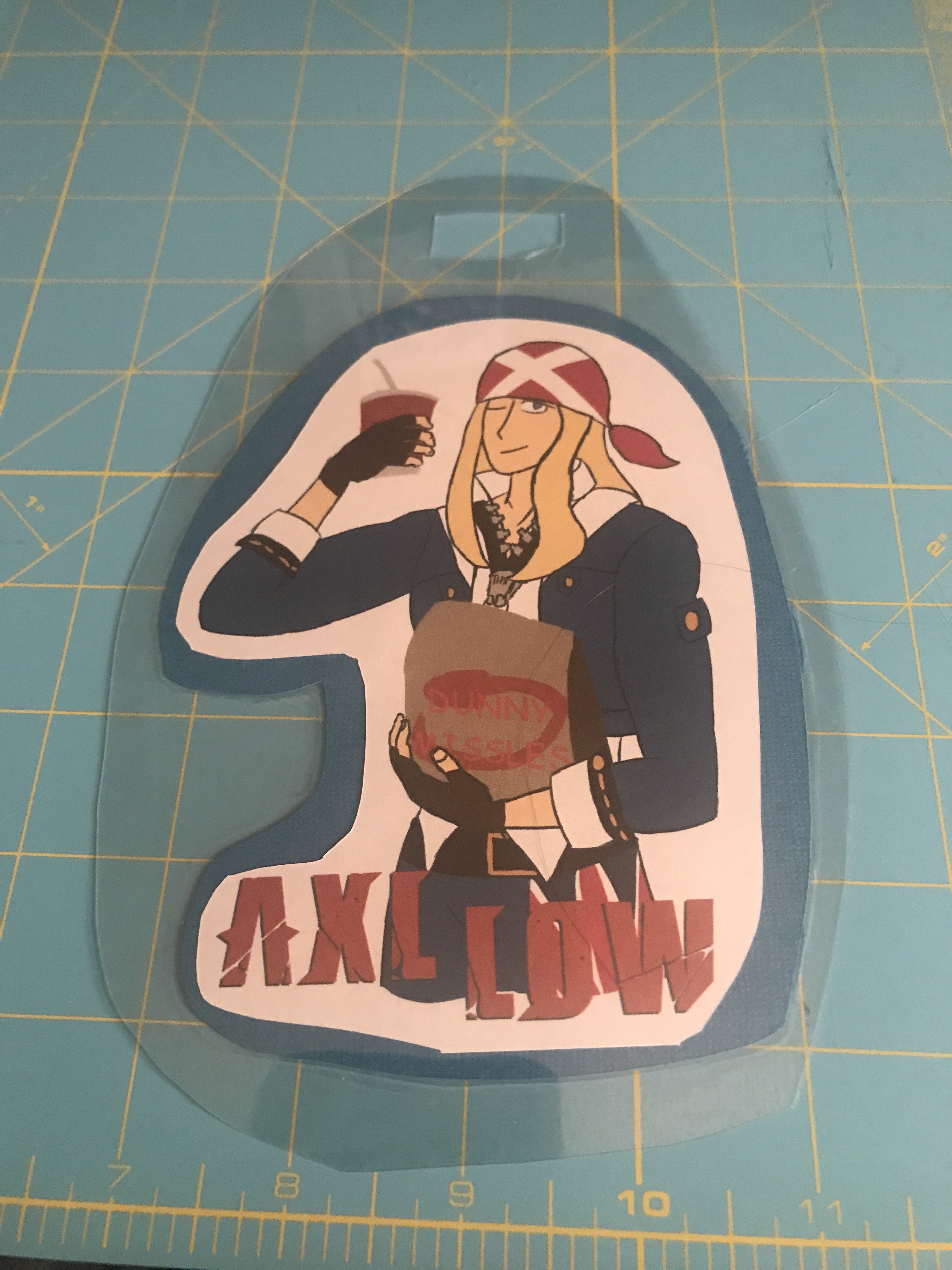 badge of Axl Low from guilty gear